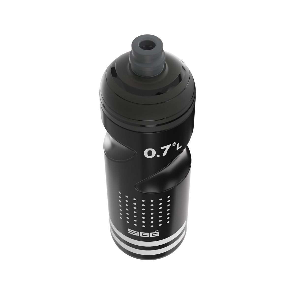SIGG Pulsar Black 0,75 l, korkki avattuna