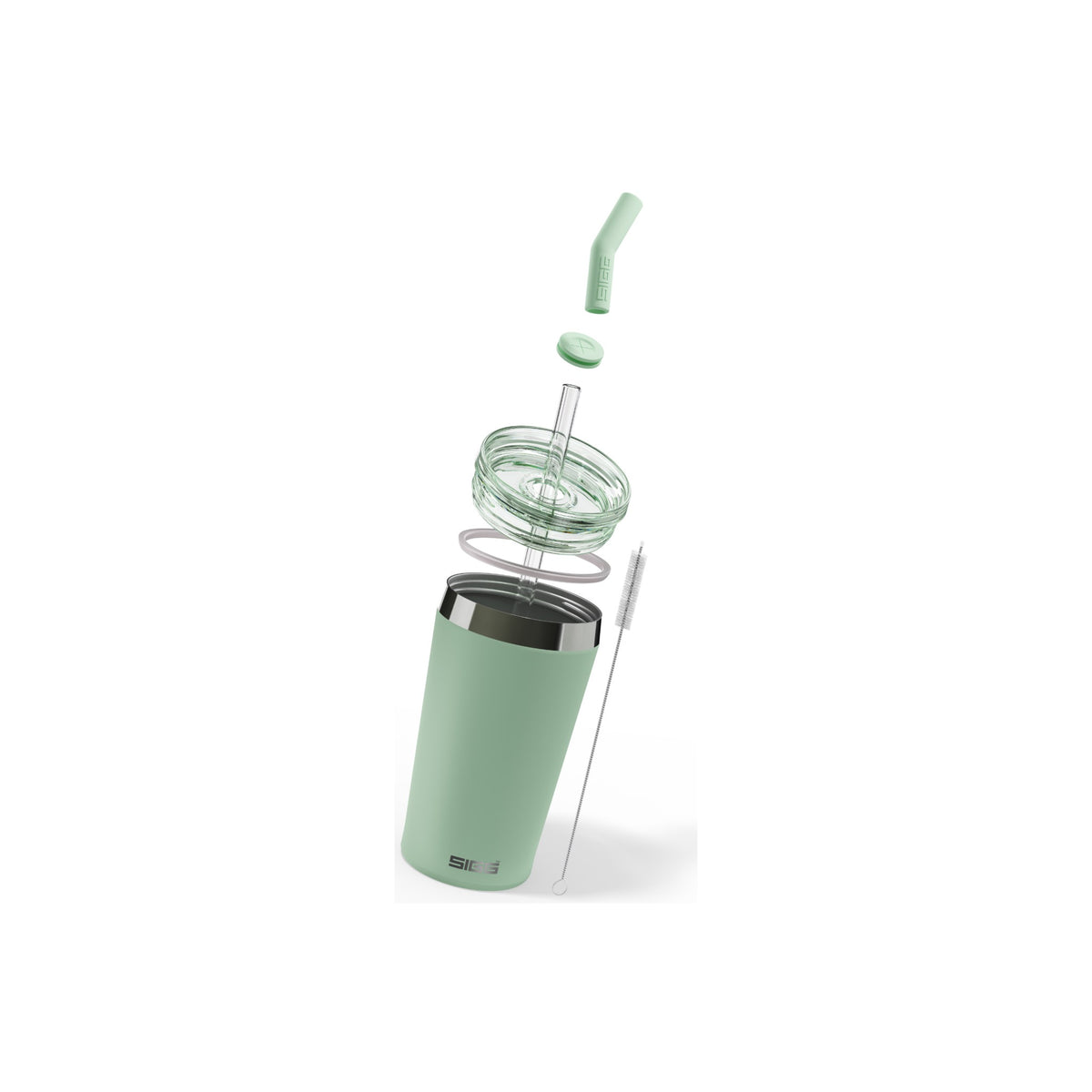SIGG Helia Milky Green 0,45 l, osiin purettuna