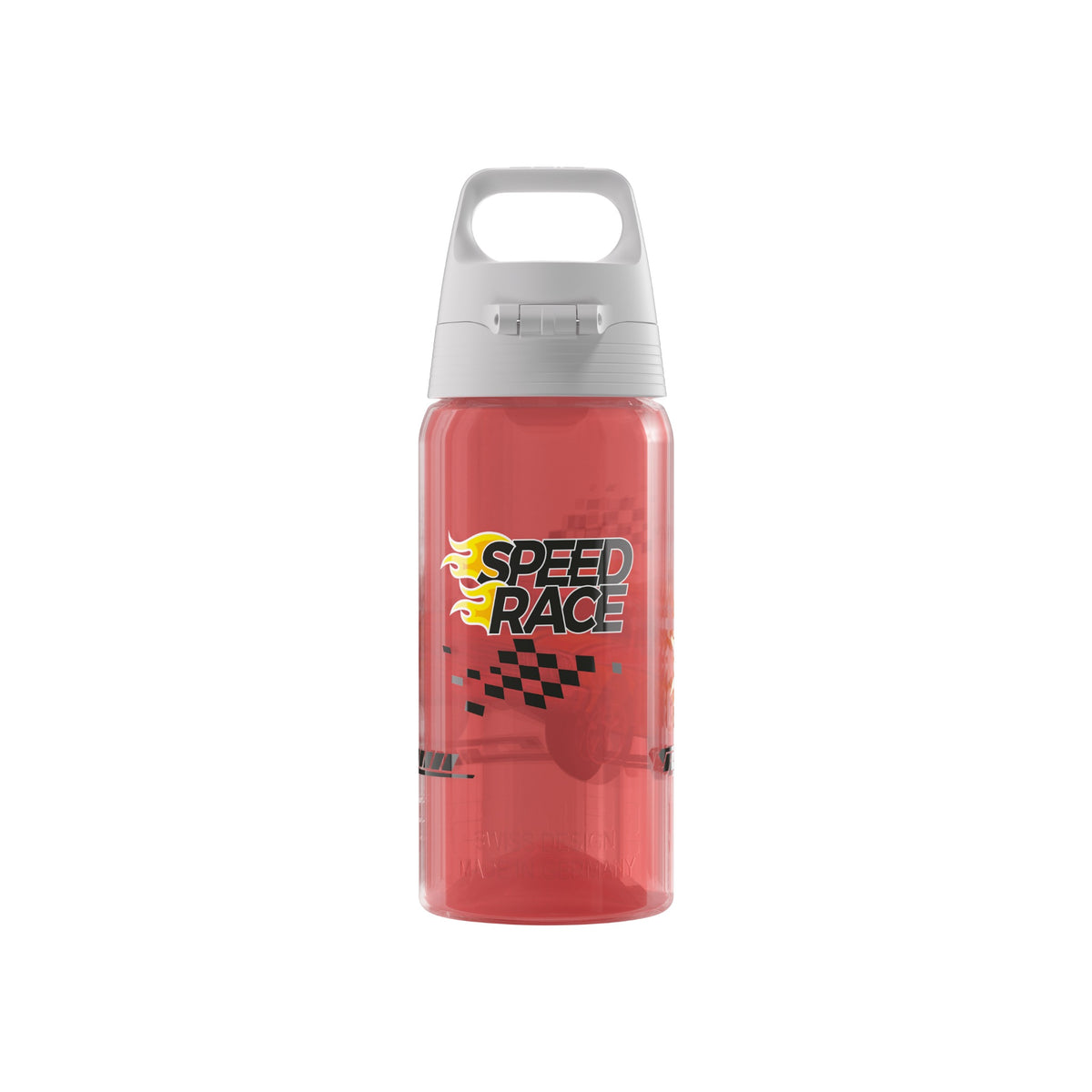 SIGG VIVA ONE Speed Race 0,5 l, takaa, pullo täytettynä