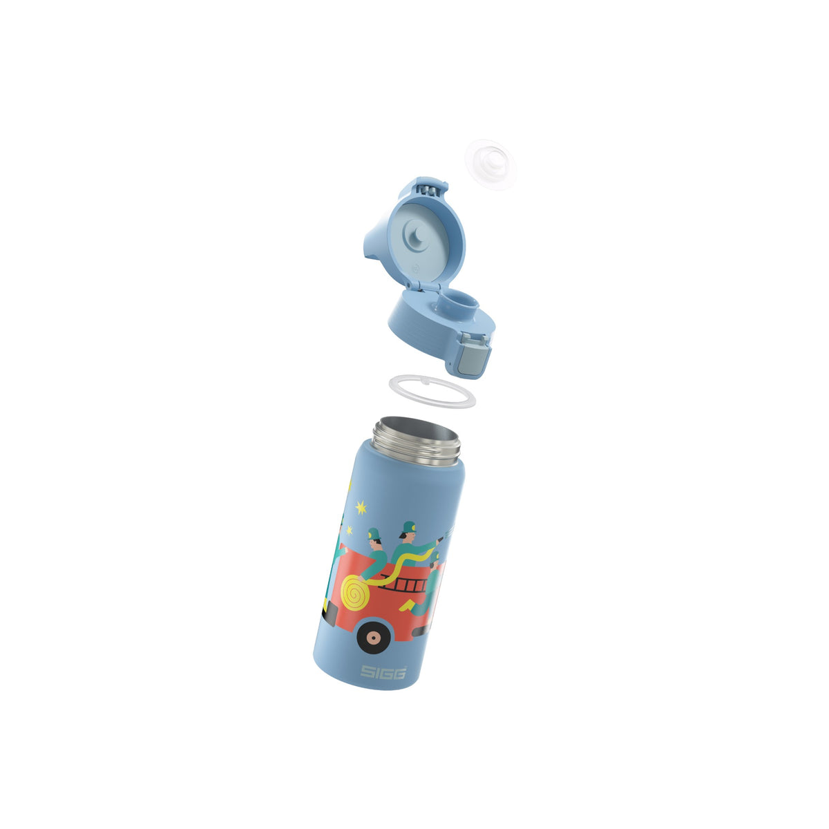 SIGG Shield Therm One Pompiers 0,5 l, osiin purettuna