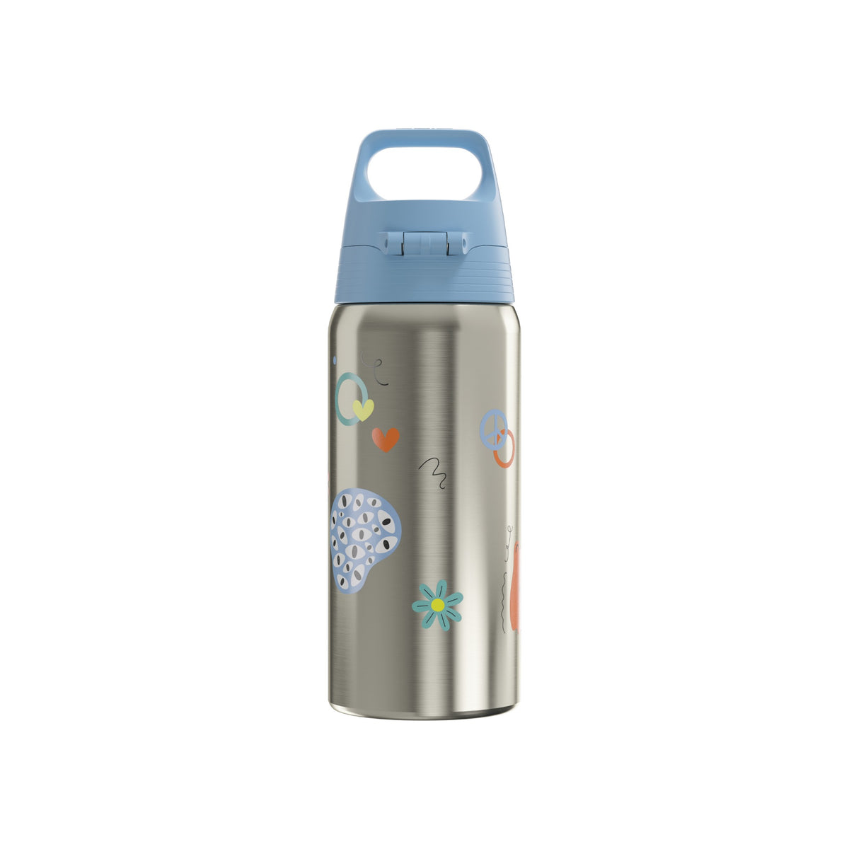 SIGG Shield Therm One lasten juomapullo Whale Friend 0,5 l, takaa