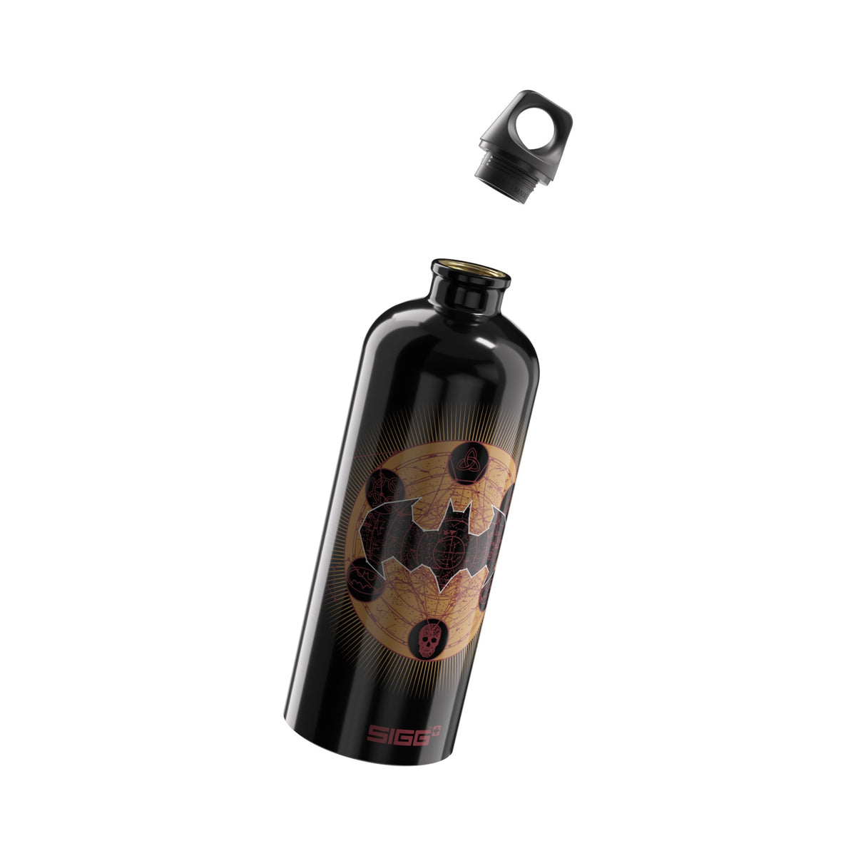 SIGG Batman Classic Gold 1,0 l, osiin purettuna