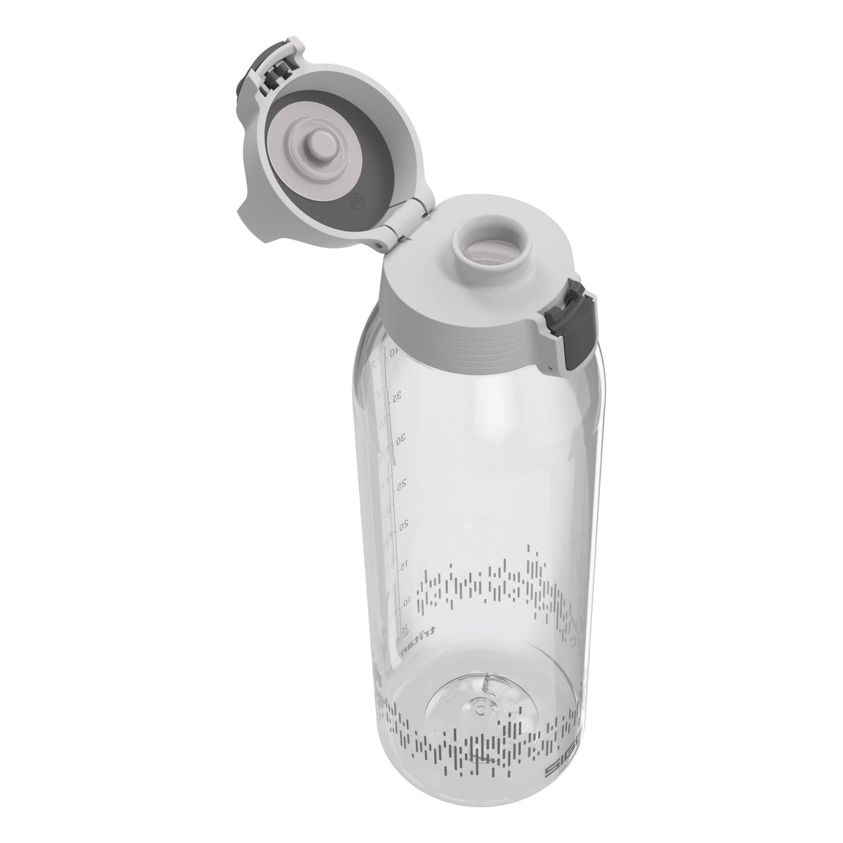 SIGG Total Clear One Anthracite MyPlanet 1.5, korkki avattuna