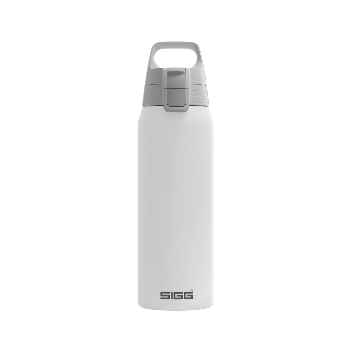 SIGG Shield Therm One termospullo White 0,75 l, edestä, pullo täytettynä
