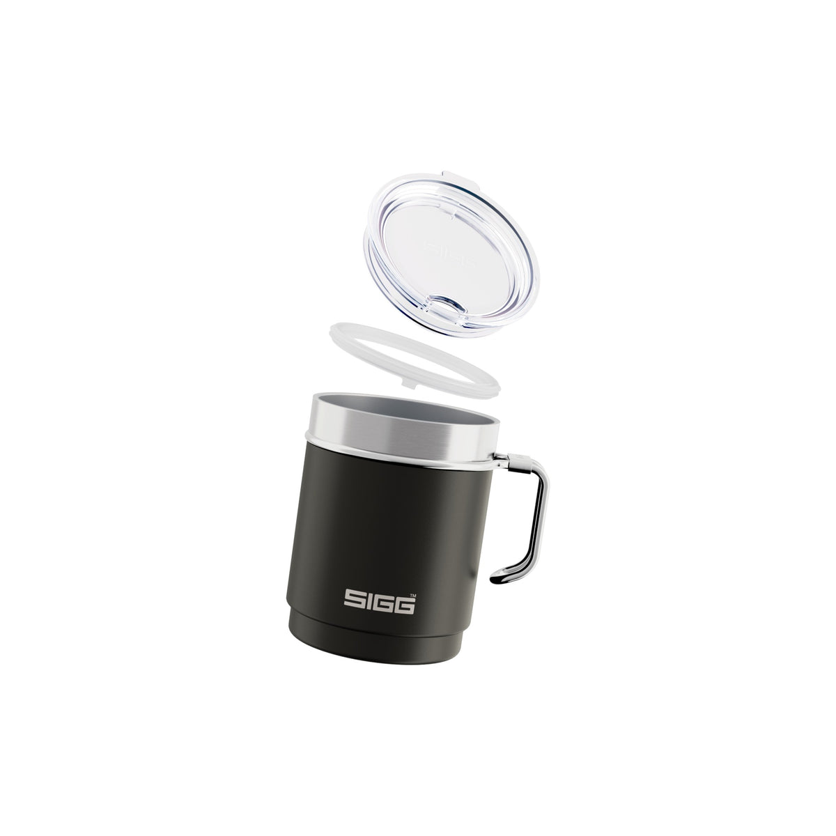 SIGG TRAVEL MUG termosmuki vihreä 0,3 l, osiin purettuna