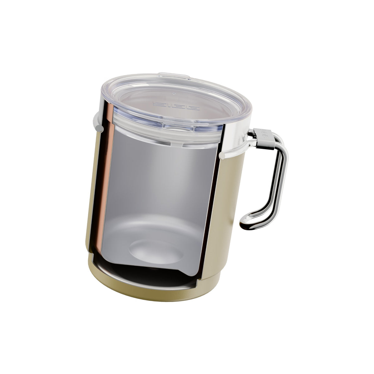 SIGG TRAVEL MUG 0,3 l Termosmuki valkoinen, juomapilli paikallaan