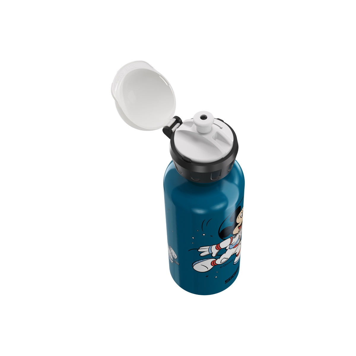 SIGG KBT MICKEY ASTRONAUT 0,4 l, korkki avattuna