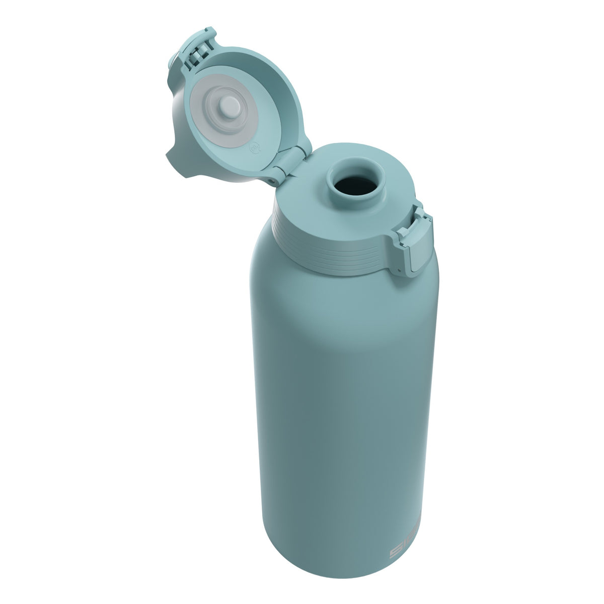 SIGG Shield One Morning Blue 1,5 l, korkki avattuna
