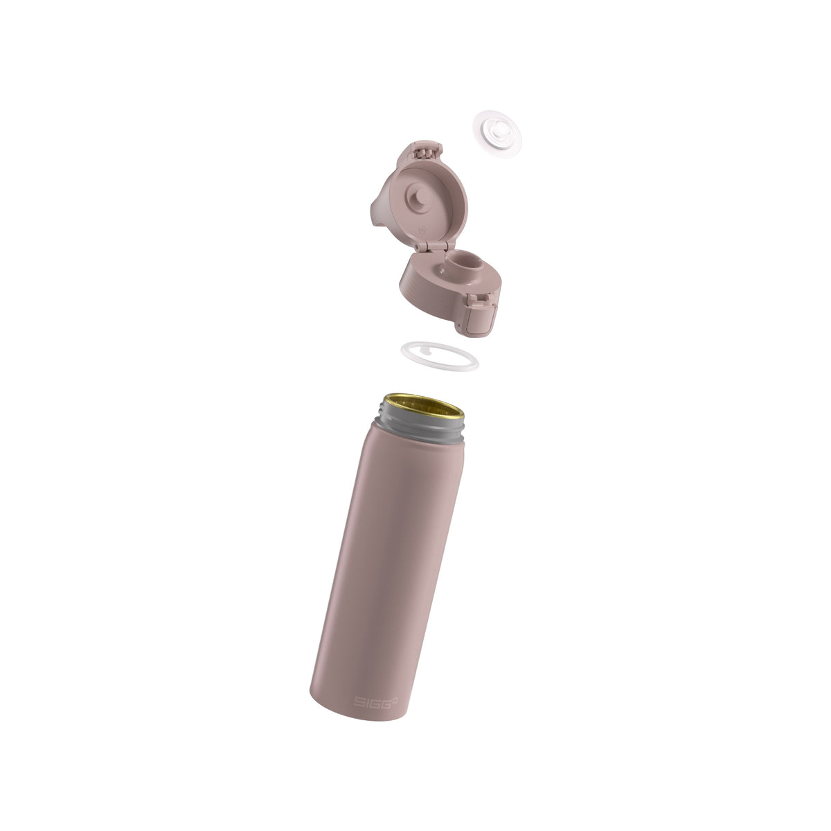 SIGG WMB ONE alumiini juomapullo Dusk 0,75 l, osiin purettuna