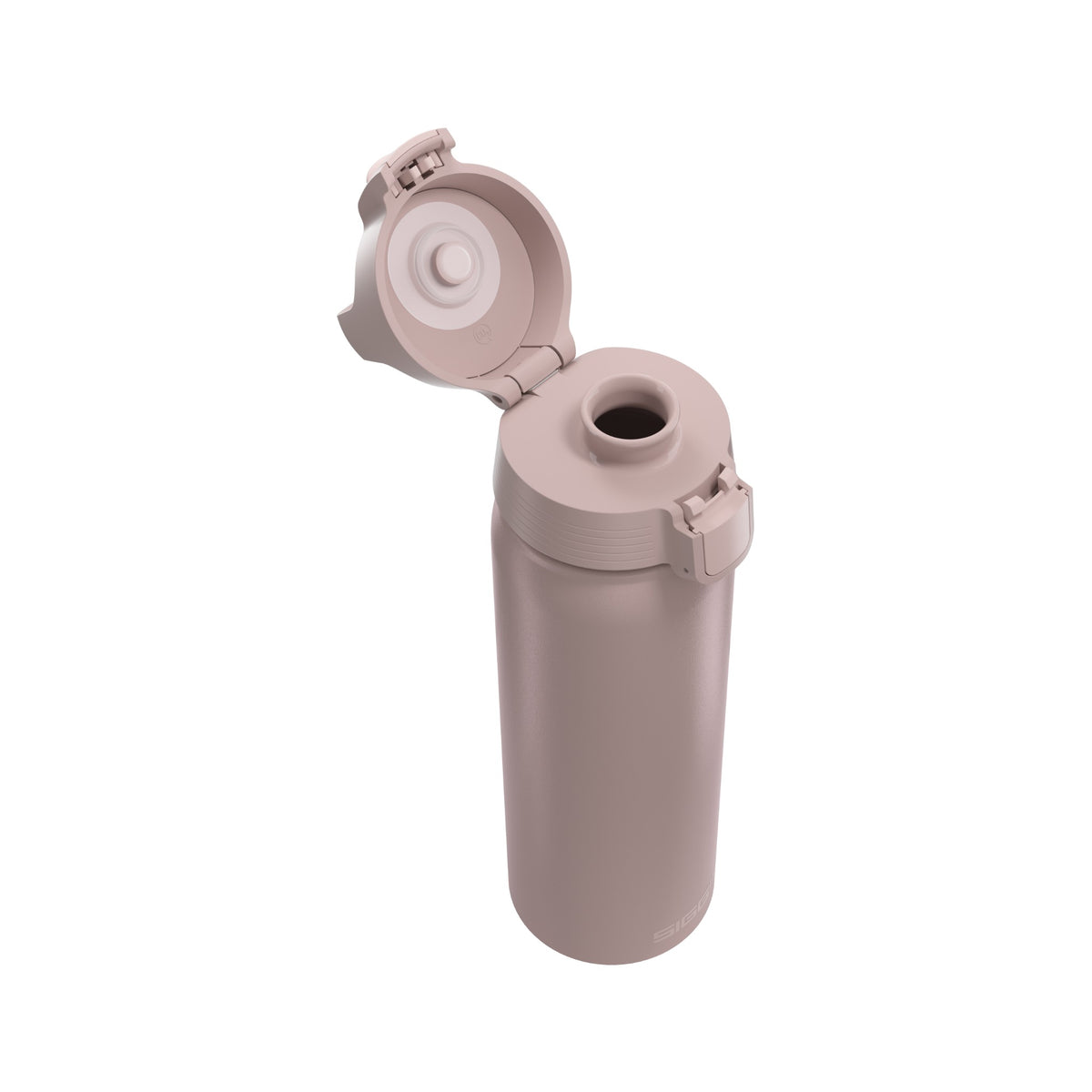 SIGG WMB ONE alumiini juomapullo Dusk 0,75 l, korkki avattuna