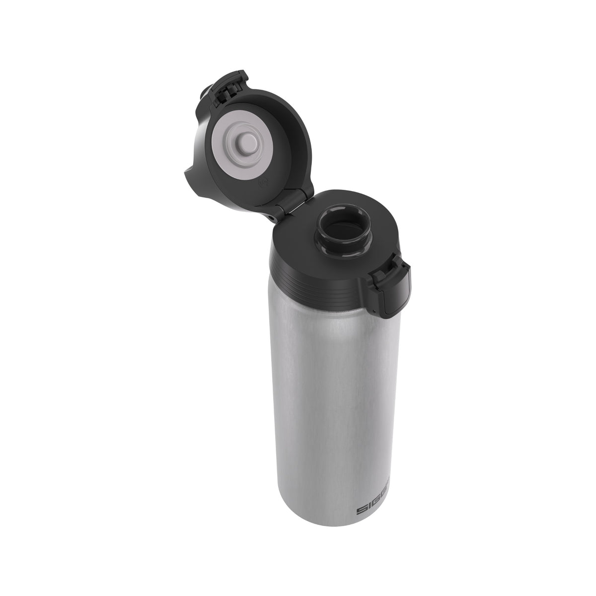 SIGG WMB ONE alumiini juomapullo Alu 0,75 l, korkki avattuna