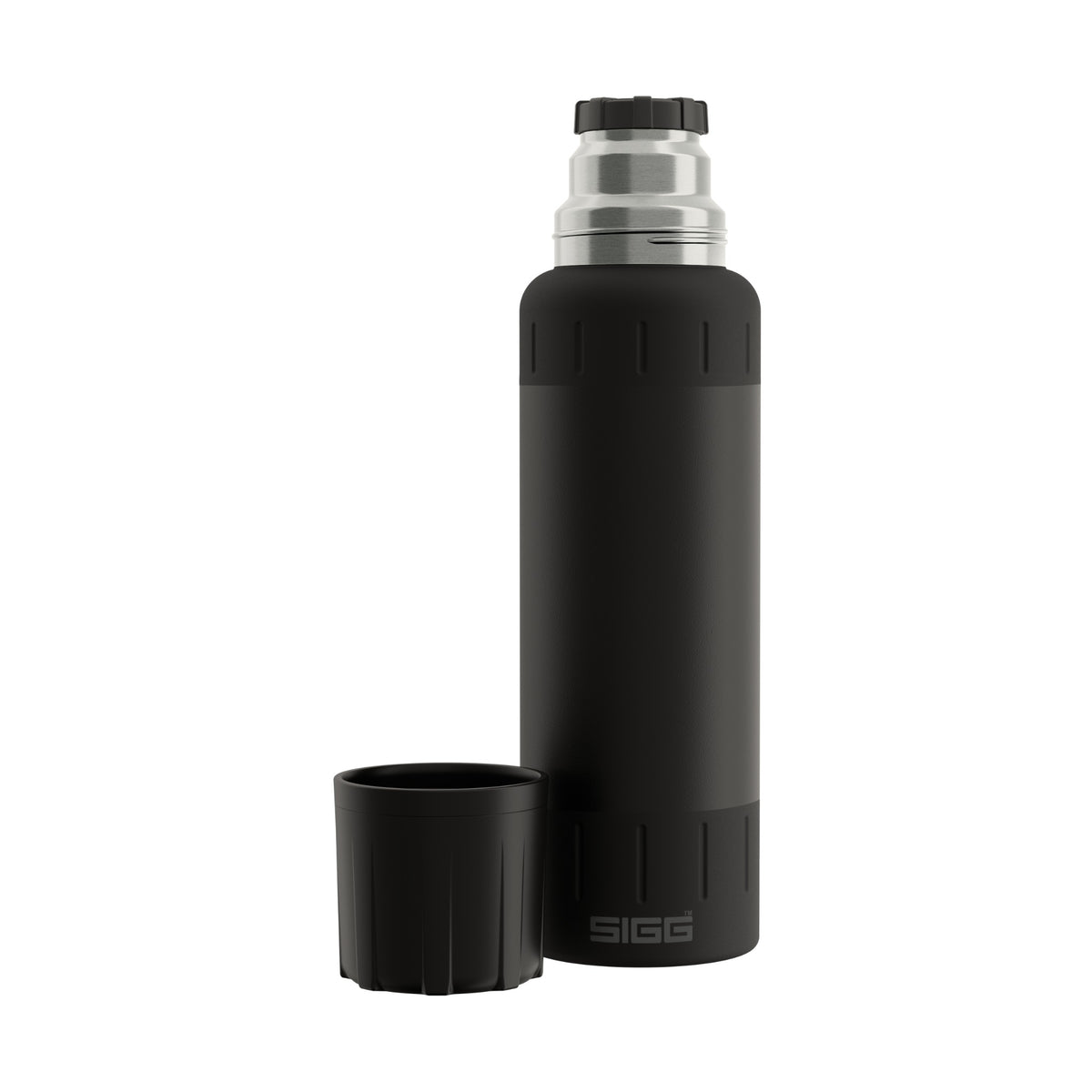 SIGG Alpine Star termospullo Black 1,0 l, korkki irrotettuna
