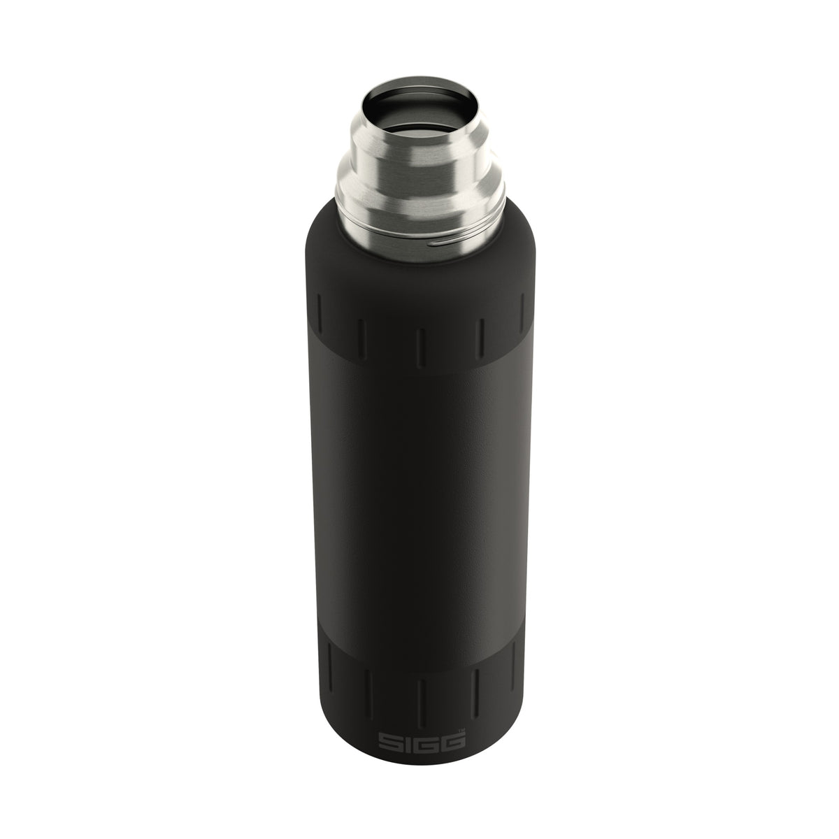 SIGG Alpine Star termospullo Black 1,0 l, korkki avattuna