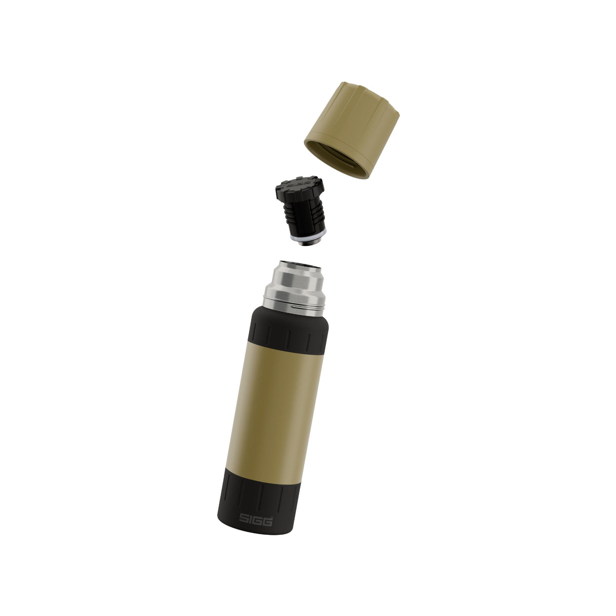 SIGG Alpine Star termospullo Caramel Sand 0,75 l, osiin purettuna