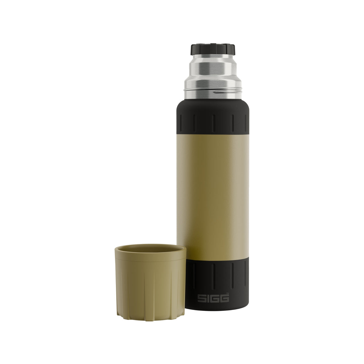 SIGG Alpine Star termospullo Caramel Sand 0,75 l, korkki irrotettuna