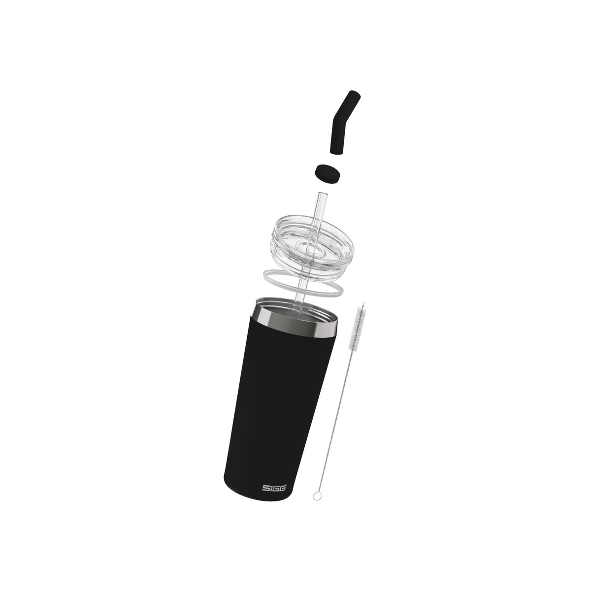 SIGG Helia Black 0,6 l, osiin purettuna