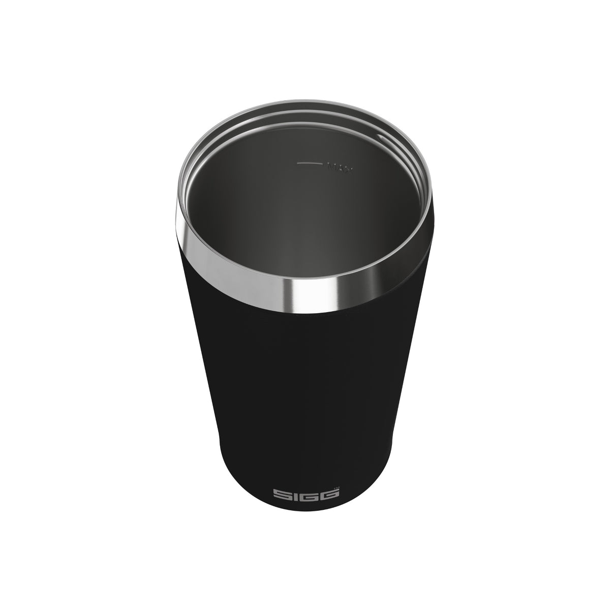 SIGG Helia Black 0,45 l, ylhäältä kuvattuna