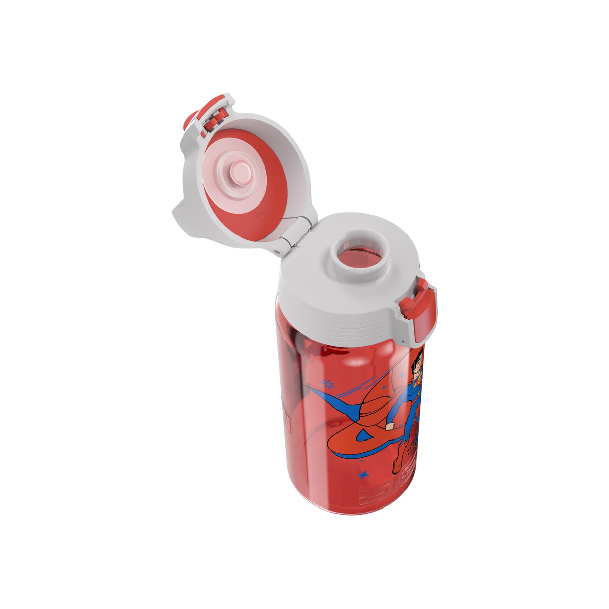 SIGG Viva One Superman 0,5 l, korkki avattuna