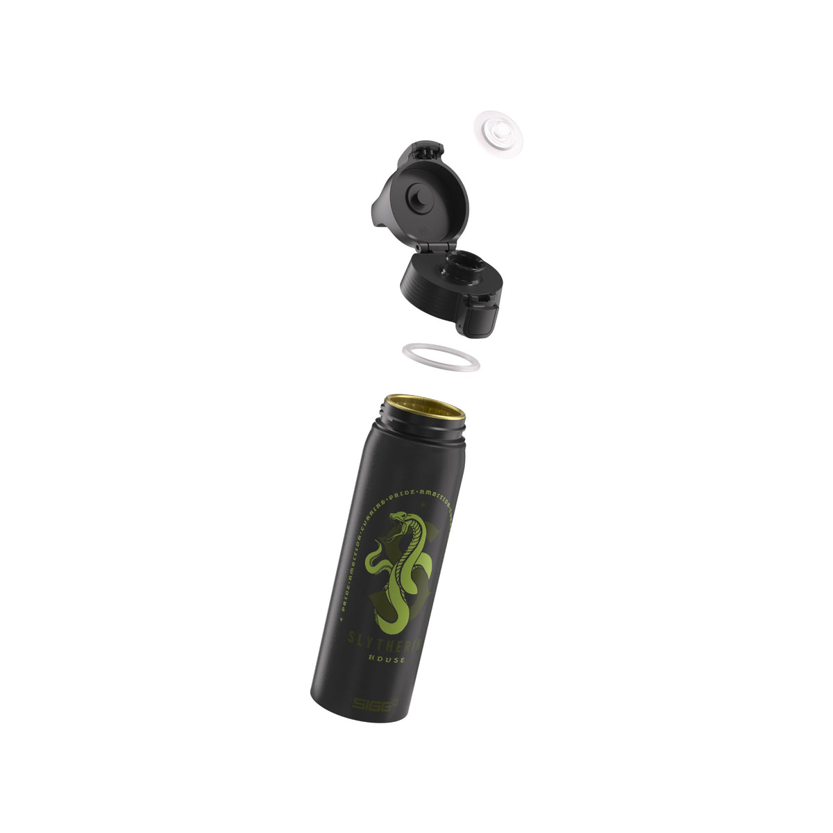 SIGG WMB ONE Slytherin alumiinipullo 0,75 l, osiin purettuna