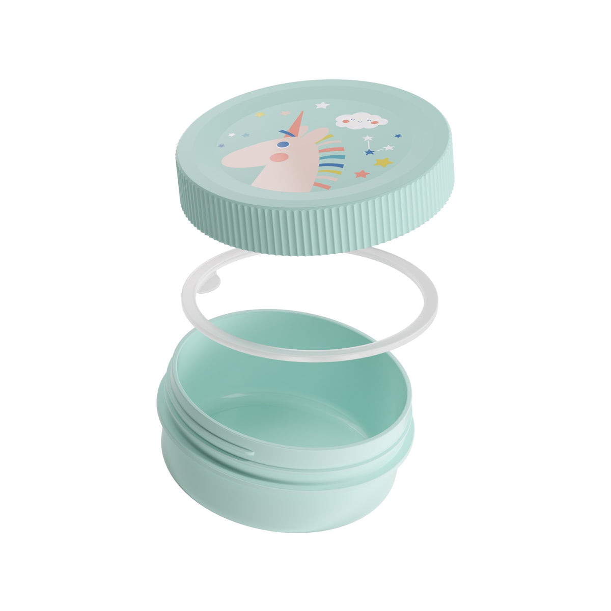 SIGG LUMO Snackbox Unistars, osiin purettuna