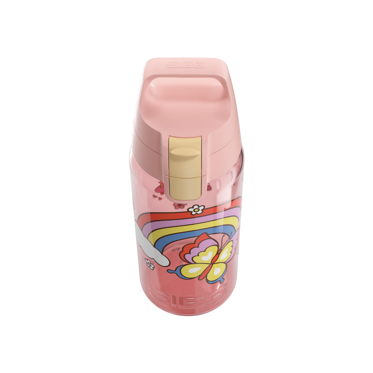 SIGG VIVA ONE LASTEN JUOMAPULLO RAINBOW 0,5 l, korkin lähikuva