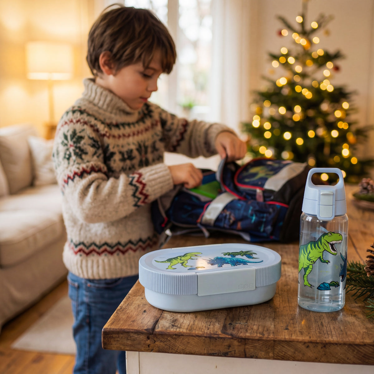 SIGG LUMO Kids Lunchbox, käytössä ulkona