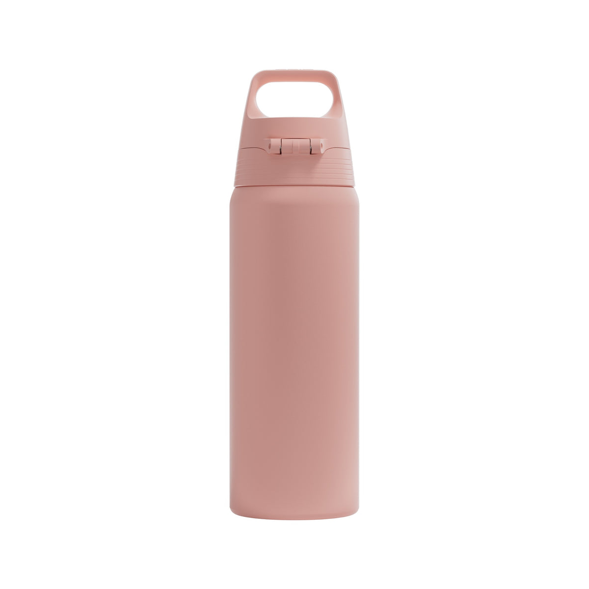 SIGG Shield One teräksinen juomapullo Playful Peach 0,75 l, takaa, pullo täytettynä