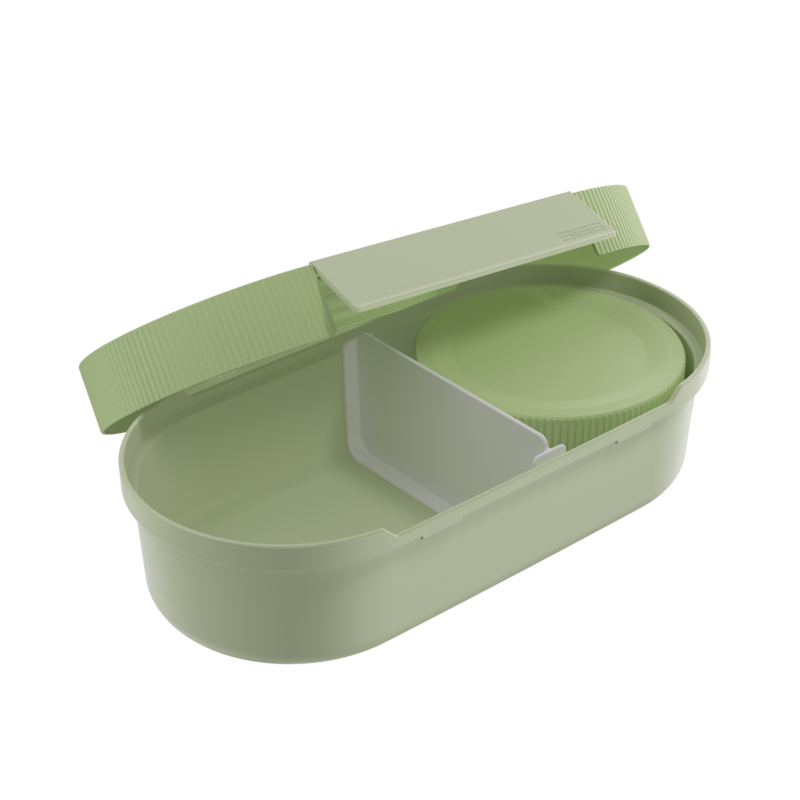 SIGG LUMO Lunchbox Eco Green, korkki avattuna
