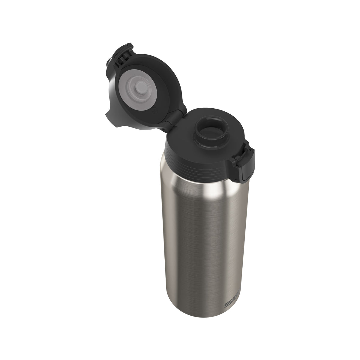 SIGG Shield Therm One termospullo Brushed 0,75 l, korkki avattuna
