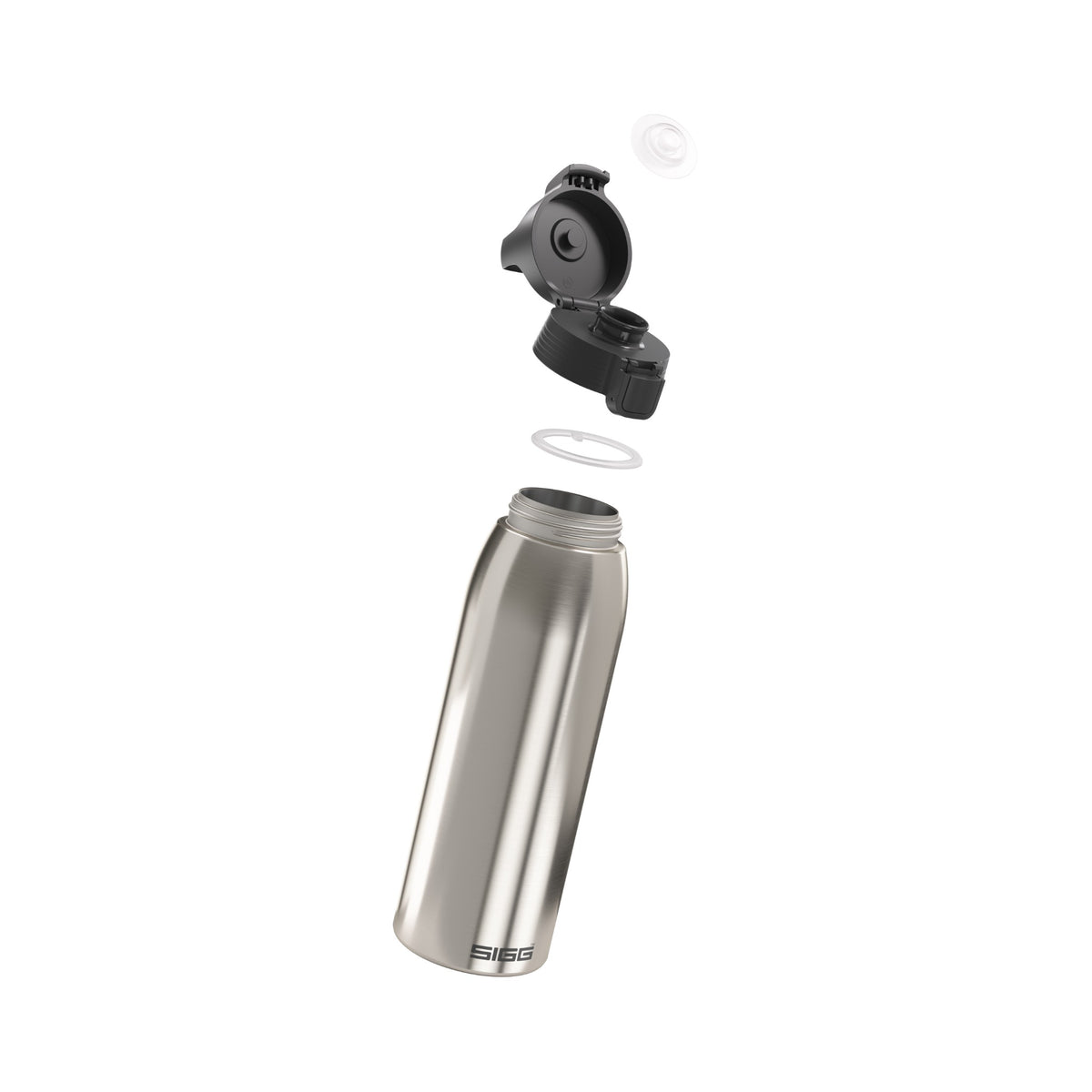 SIGG Shield Therm One termospullo Brushed 1,0 l, osiin purettuna