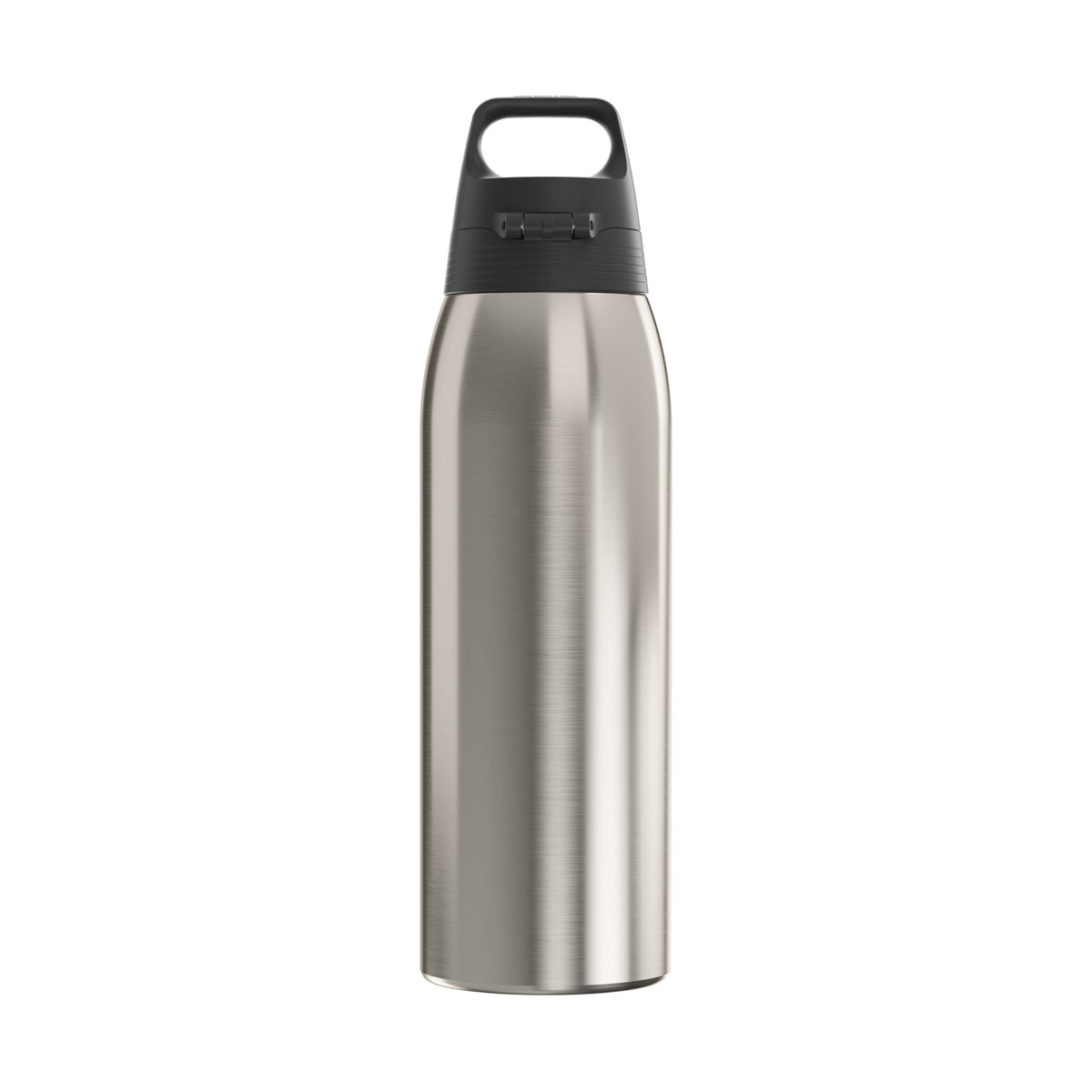SIGG Shield Therm One termospullo Brushed 1,0 l, takaa, pullo täytettynä