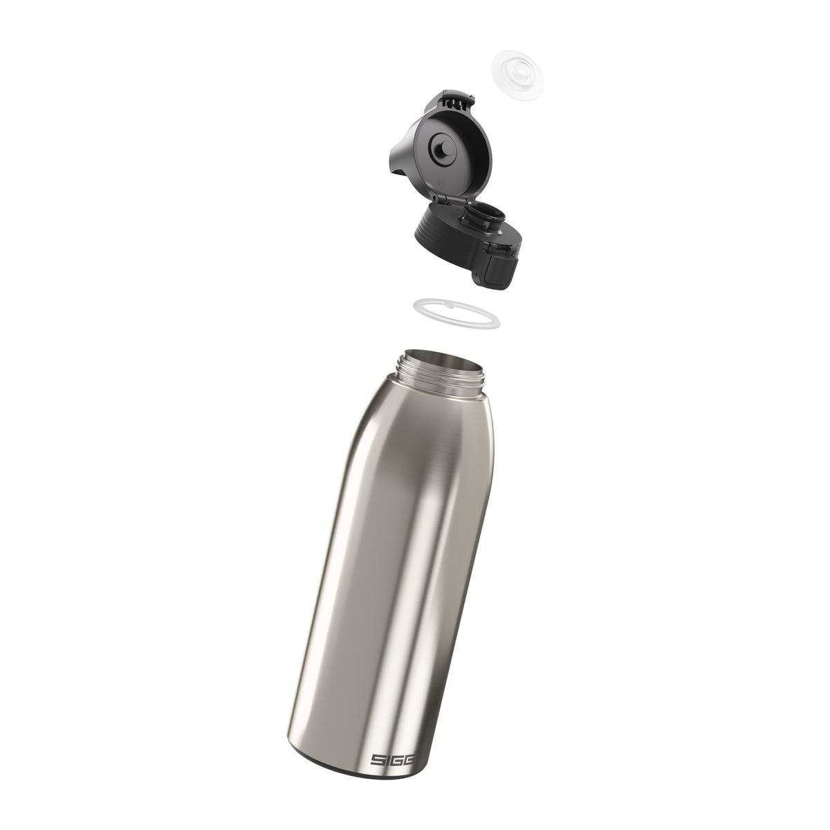 SIGG Shield Therm One termospullo Brushed 1,5 l, osiin purettuna
