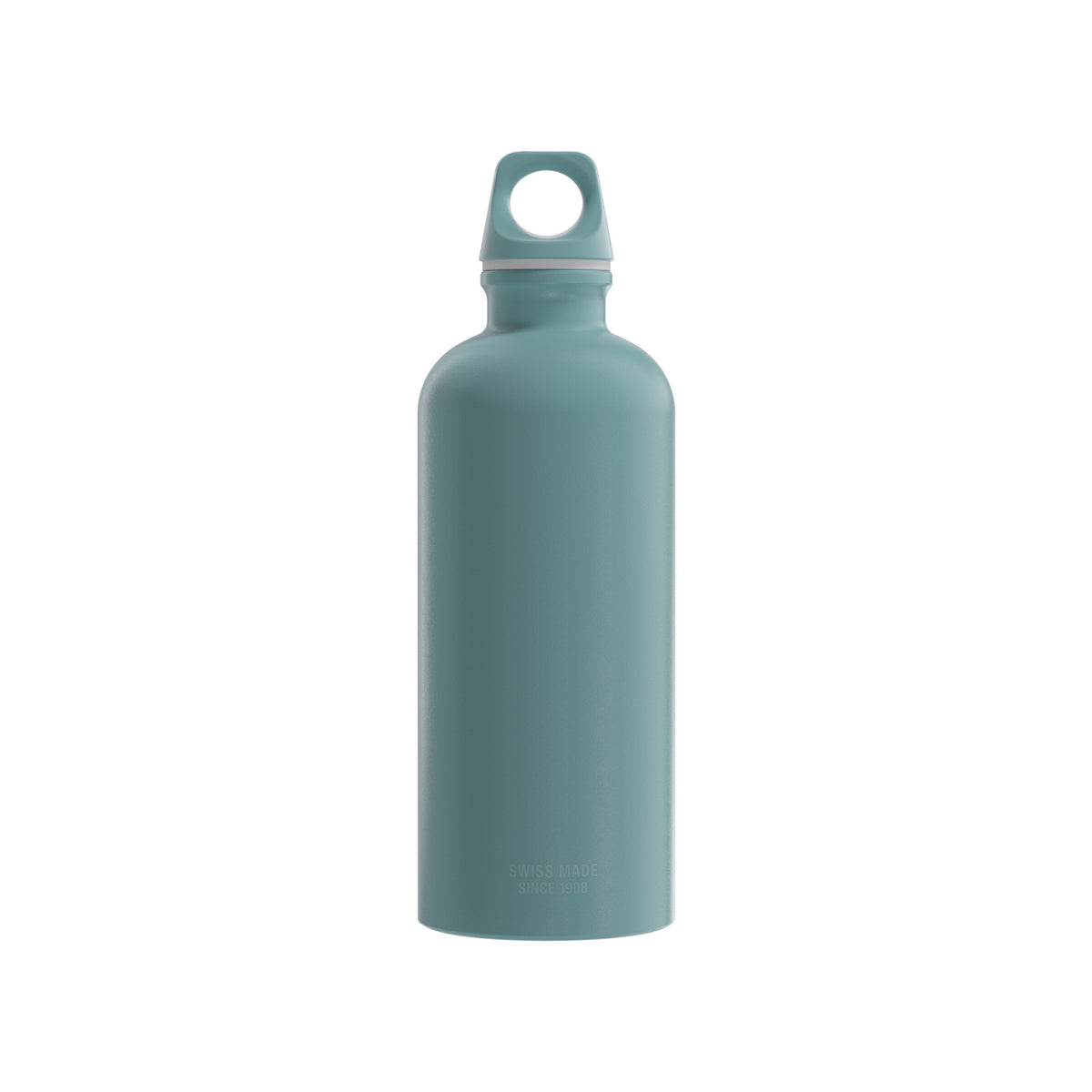 SIGG TRAVELLER JUOMAPULLO MORNING BLUE 0,6 l, takaa, pullo täytettynä