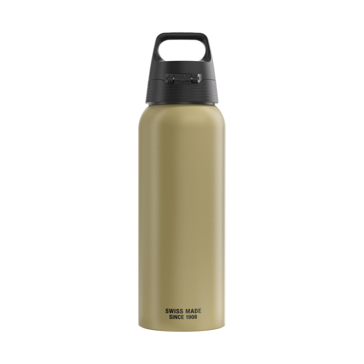 SIGG WMB ONE Caramel Sand juomapullo 1,0 l, takaa, pullo täytettynä