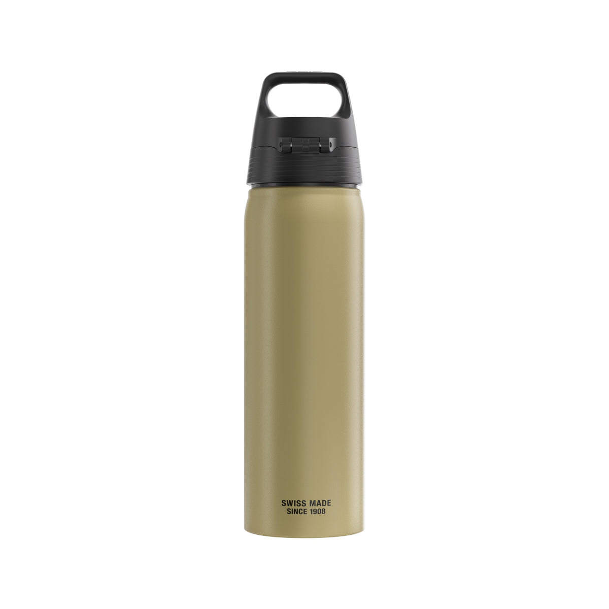SIGG WMB ONE juomapullo Caramel Sand 0,75 l, takaa, pullo täytettynä