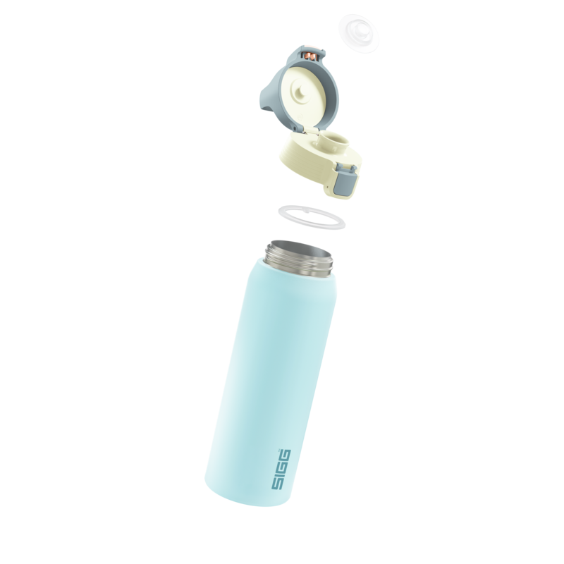 SIGG Shield Therm One Termospullo Breeze 0,75 l, osiin purettuna