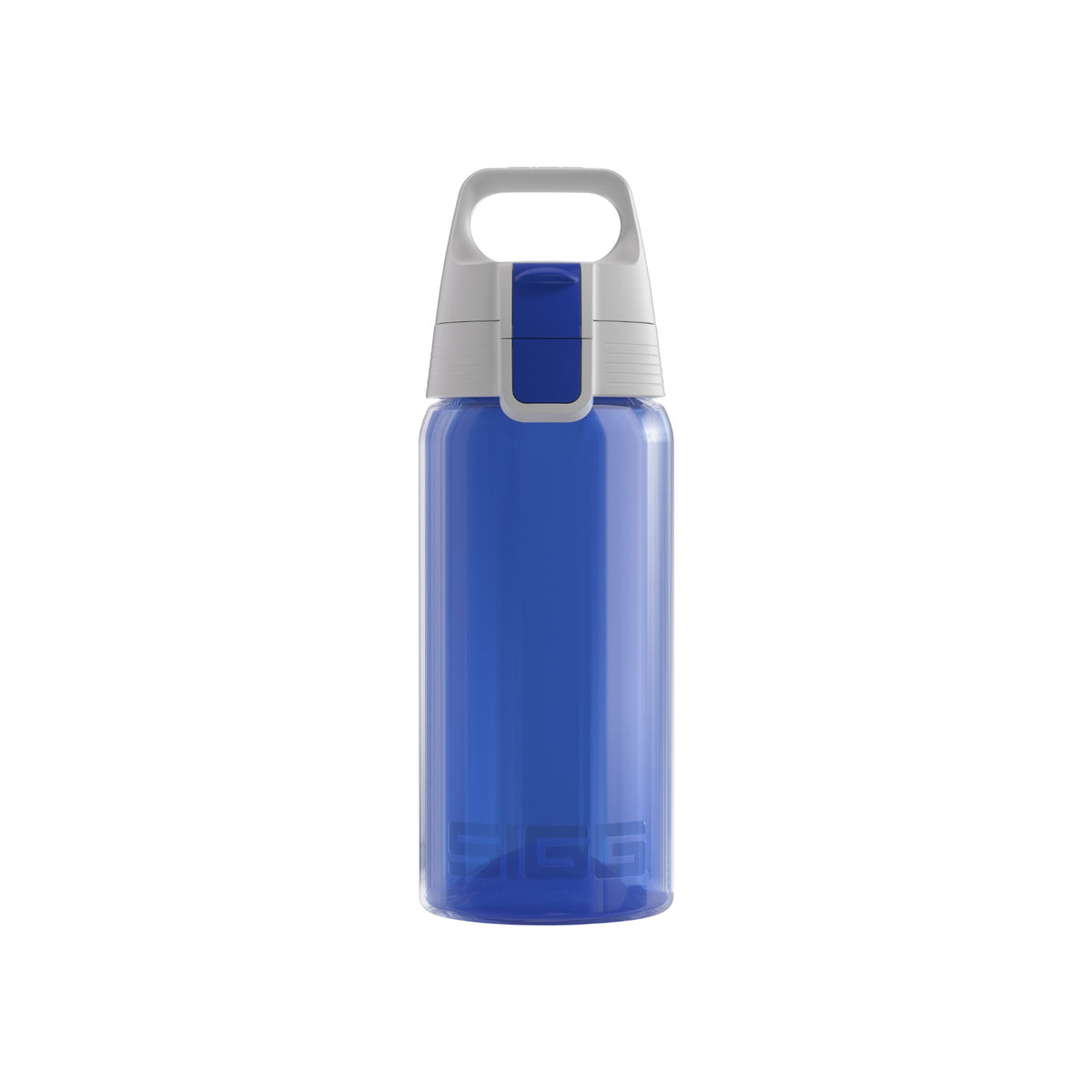 SIGG VIVA ONE Blue 0,5 l, edestä, pullo täytettynä