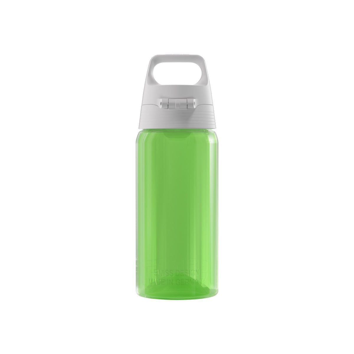 SIGG VIVA ONE Green 0,5 l, takaa, pullo täytettynä