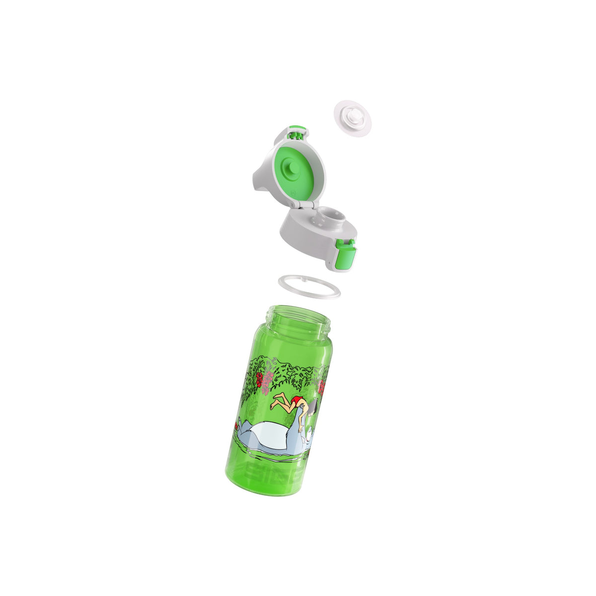 SIGG VIVA ONE Junglebook 0,5 l, osiin purettuna