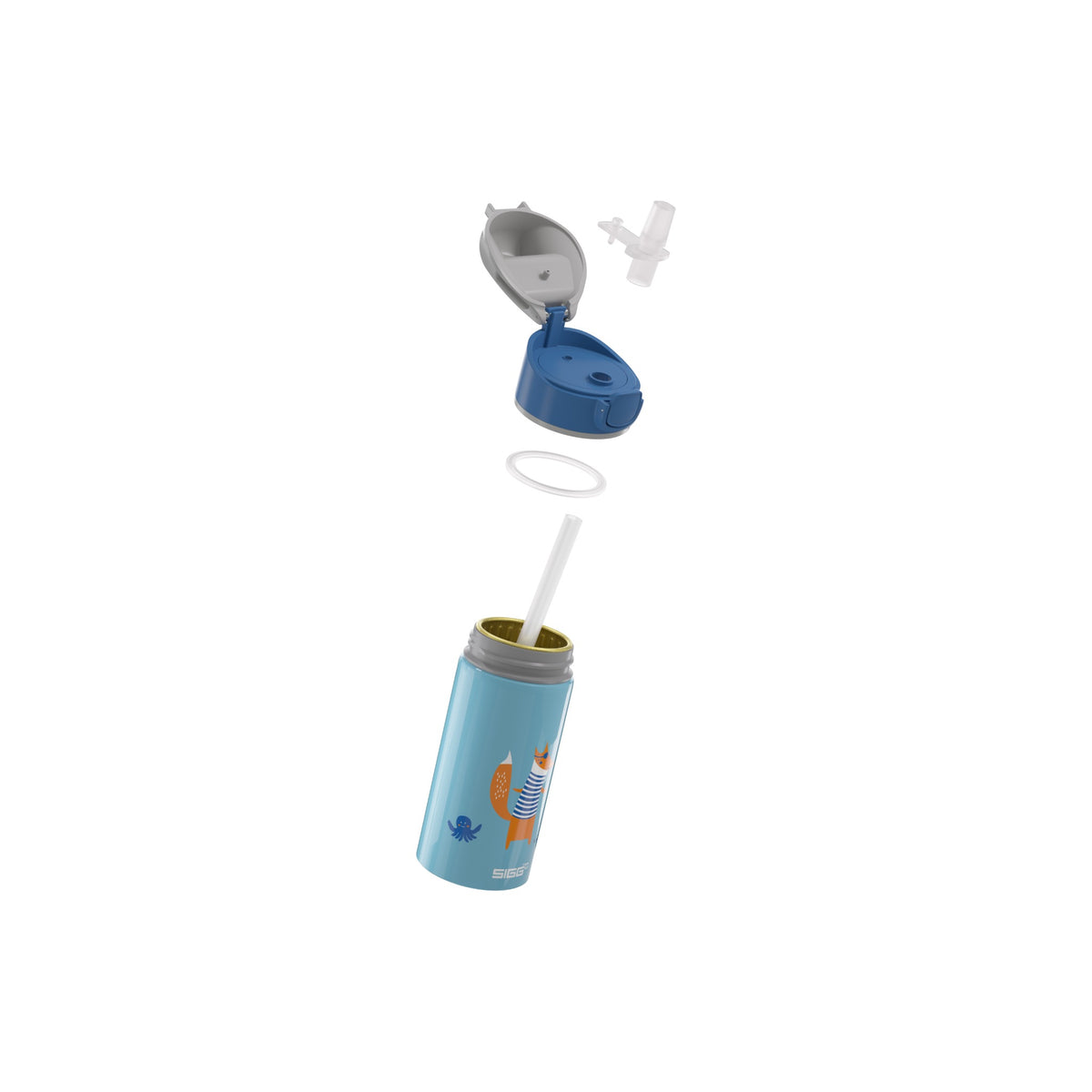 SIGG Miracle Fox 0,4 l, osiin purettuna