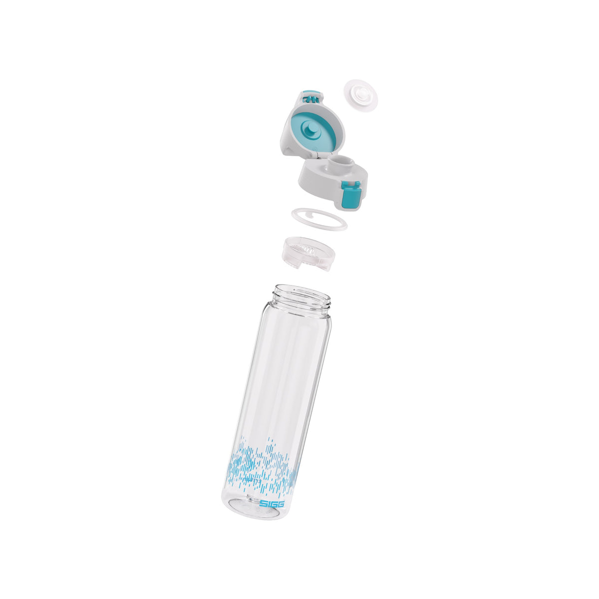 SIGG Total Clear One MyPlanet Aqua 0,75 l, osiin purettuna