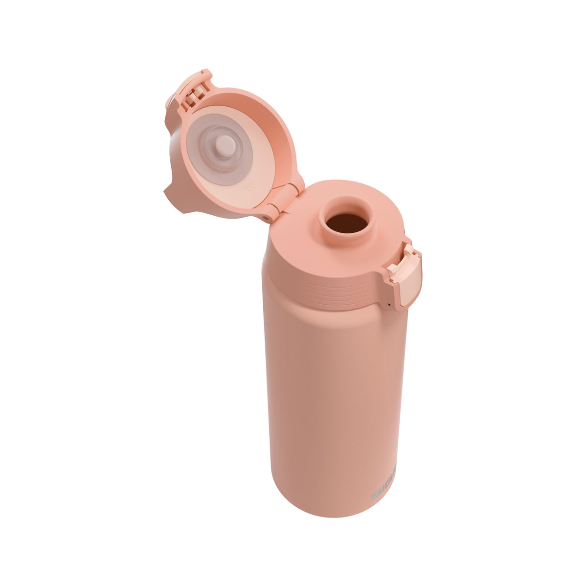 SIGG Shield One Shy Pink 0,75 l, korkki avattuna