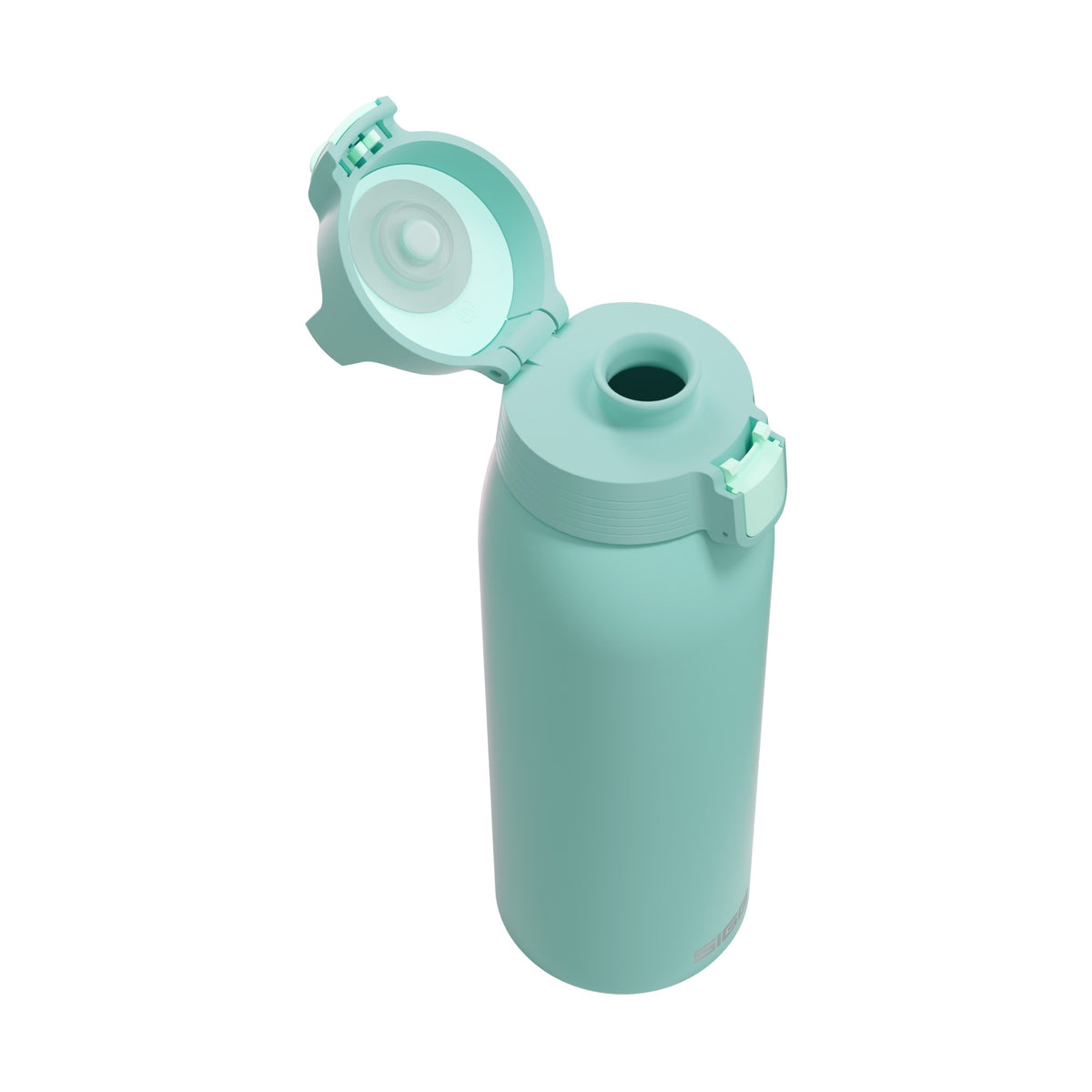 SIGG Shield One Glacier 1 L, korkki avattuna