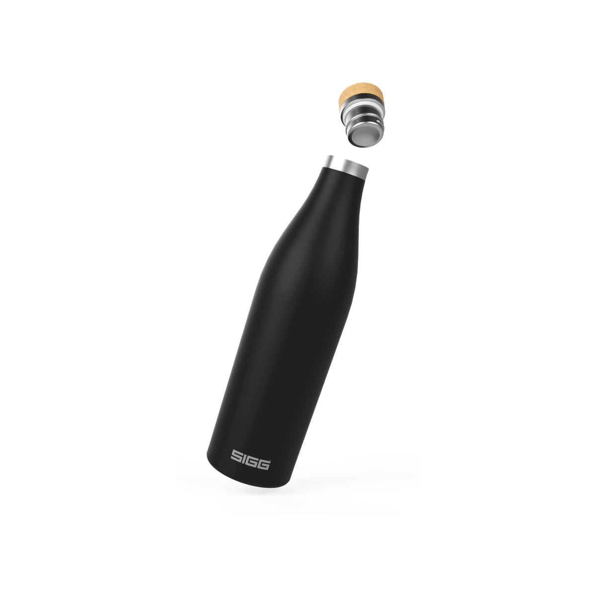 SIGG Meridian Black 0,7 l, osiin purettuna