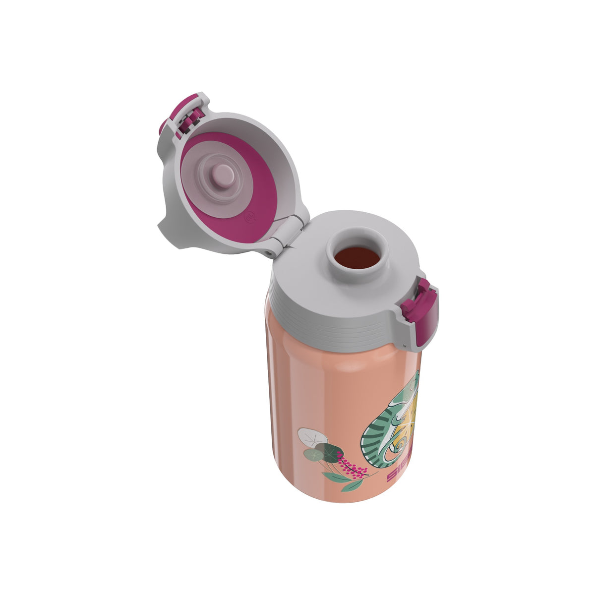 SIGG Shield One Flora 0,5 l, korkki avattuna