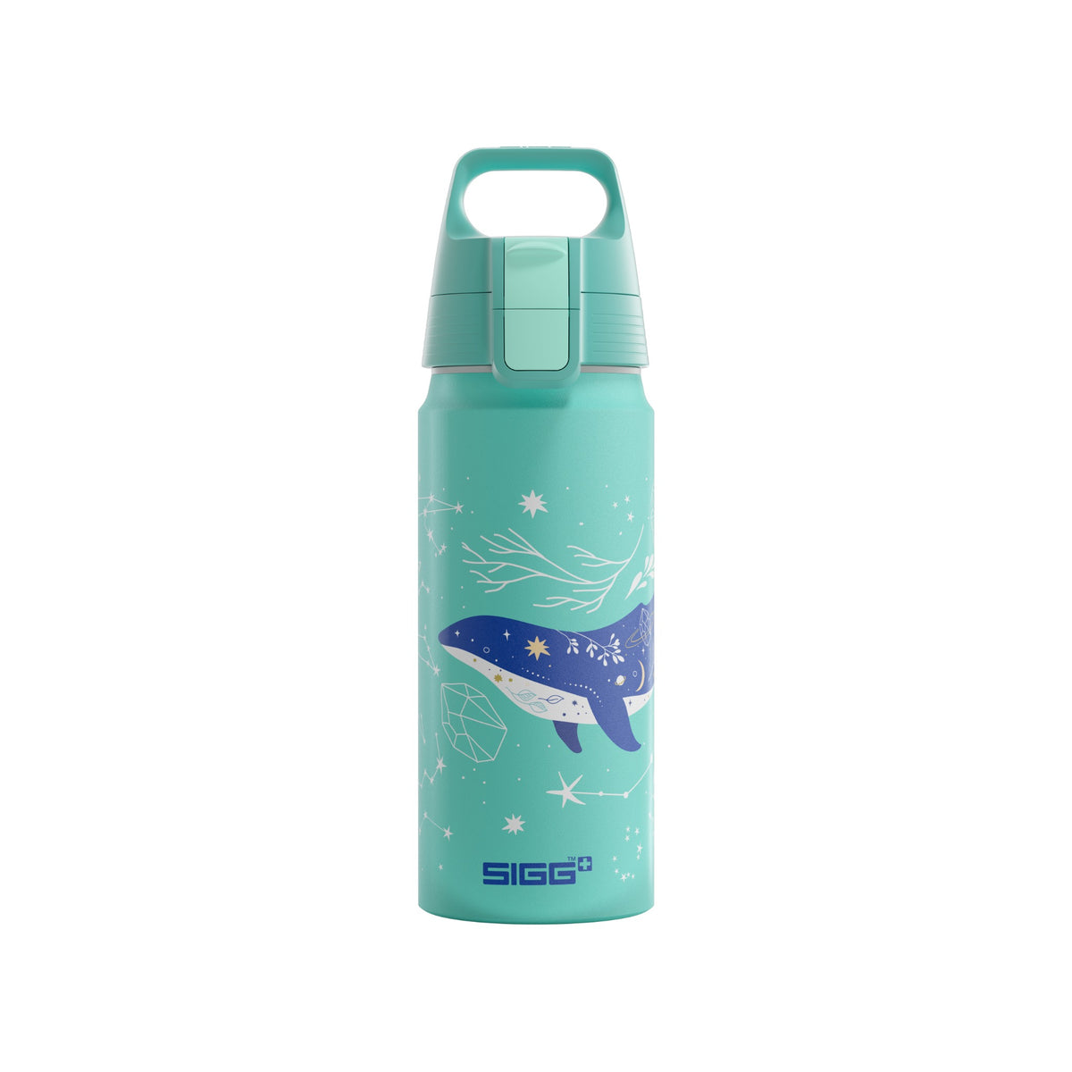 SIGG WMB ONE Dive 0,6 l, edestä, pullo täytettynä