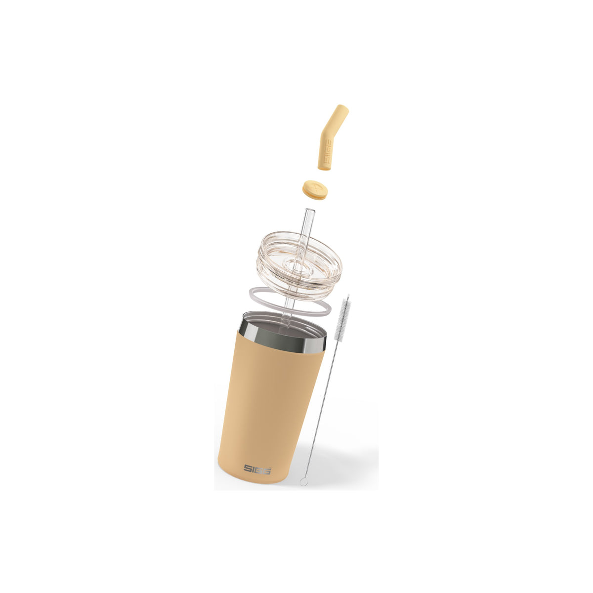 SIGG Helia Muted Peach 0,45 l, osiin purettuna