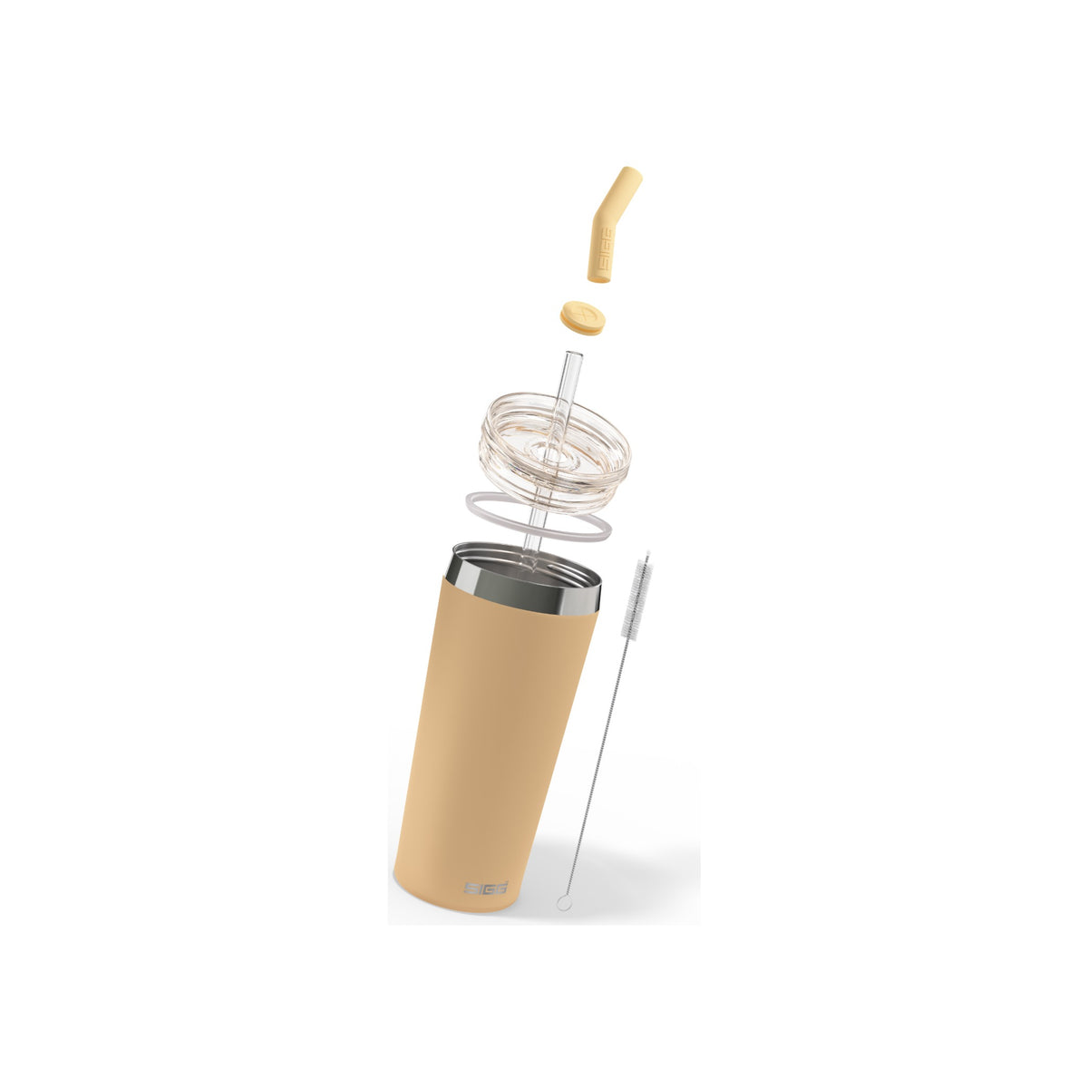 SIGG Helia Muted Peach 0,6 l, osiin purettuna
