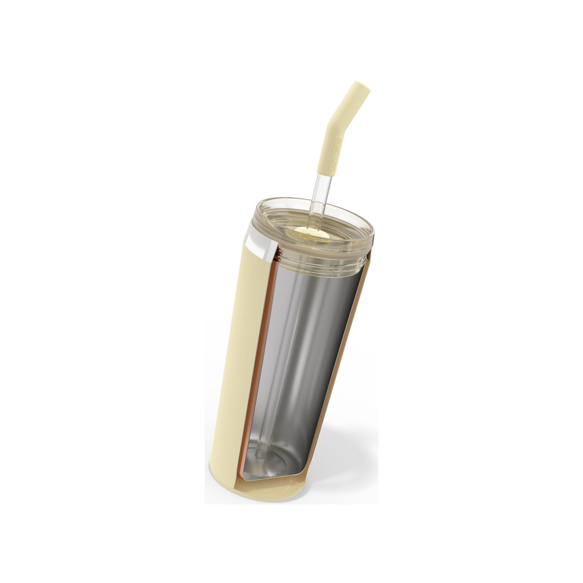 SIGG Helia Optimistic Yellow 0,6 l, juomapilli paikallaan