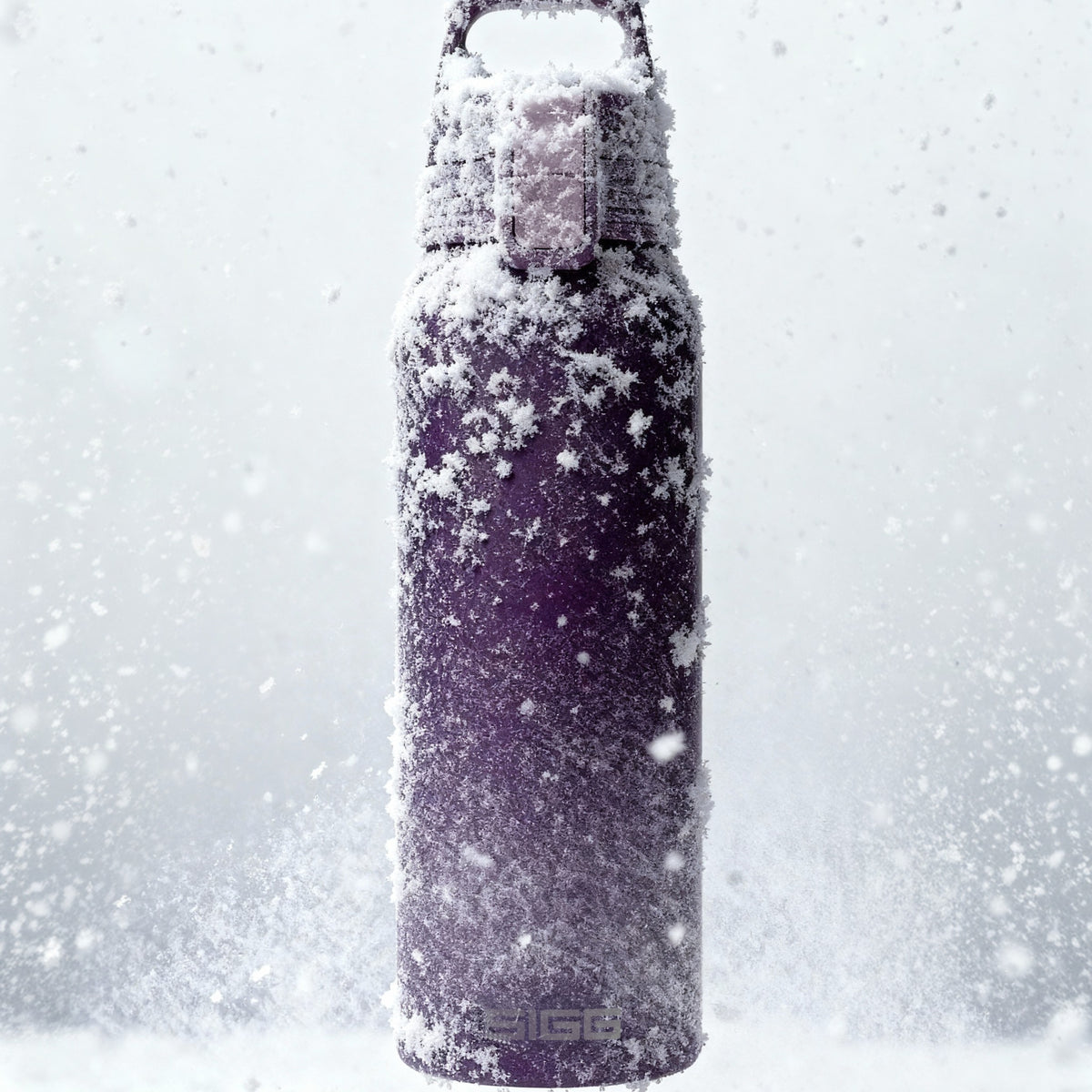 SIGG Shield Therm One termospullo Nocturne 0,75 l, käytössä ulkona